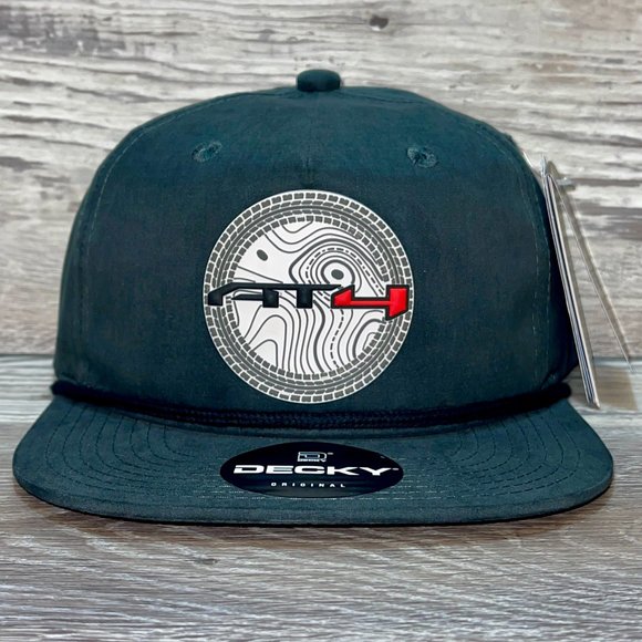 GMC AT4 Topo 3D Classic Rope Hat- Charcoal/ Black - Picture 1 of 4